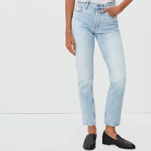 Everlane Light Wash Denim Straight Cut Jeans
